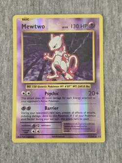 Pokemon 51/108 Mewtwo Holographic Card - Image 1