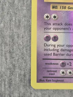 Pokemon 51/108 Mewtwo Holographic Card - Image 4