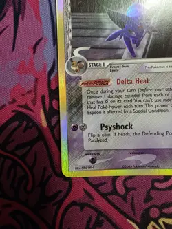 Espeon 4/113 Holo Rare EX Delta Species NON-STAMPED NM Pokemon Card - Image 5