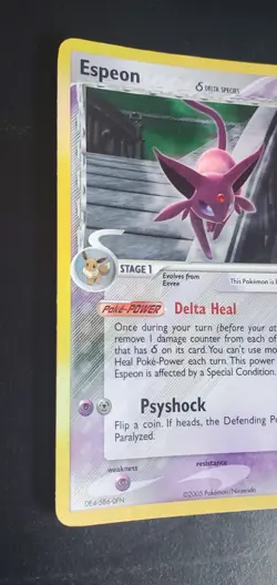 Pokemon Espeon 4/113 Delta Species Holo Rare English HP 70 2005 - Image 4