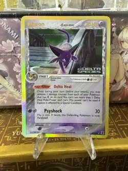 Espeon 4/113 Reverse Holo Foil Rare EX Delta Species Stamped Pokemon - Image 1