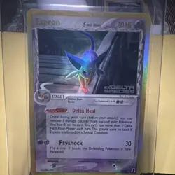 Pokemon TCG Espeon Delta Species 4/113 Reverse Holo Rare 2005 English 70 HP - Image 1