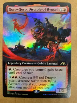 MTG 1x FOIL Goro-Goro, Disciple of Ryusei 466 Kamigawa: Neon Dynasty Magic x1 NM - Image 1