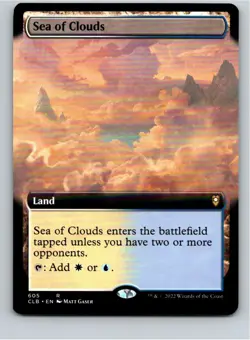 Magic the Gathering Sea of Clouds Extended Art Battle for Baldur's Gate MTG - Image 1
