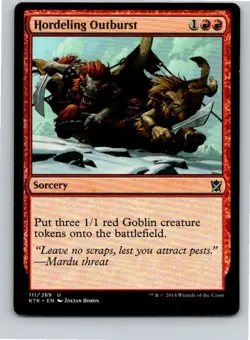 Magic the Gathering Hordeling Outburst Khans of Tarkir MTG Free Shipping! - Image 1