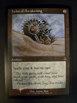 Helm of Awakening NM FOIL RETRO Dominaria: Remastered MTG FREE SHIPPING - Image 1