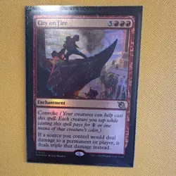 Wizards of the Coast MTG City on Fire 0135 Foil Rare Red EN March - Image 2