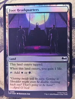Foot Headquarters 0185 Teenage Mutant Ninja Turtles Magic: The Gathering Foil NM - Image 1