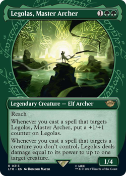 MTG Magic 1x Legolas, Master Archer SHOWCASE (M/NM) Lord of the Rings - Image 1