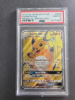 Pokemon Raichu GX SM 90 Shining Legends Special Collection 2017 PSA 10 - Image 1