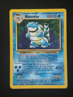 Blastoise 2/102 Base Set Pokemon LP - Image 1