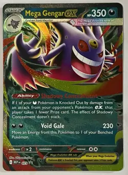 Mega Gengar ex 073 Pokemon TCG Mega Evolution Promo Holo NM - Image 1