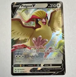 The Pokemon Company Pidgeot V Holo Ultra Rare 137/196 210 HP ENG - Image 1