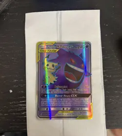 Pokemon TCG Gengar & Mimikyu GX Full Art 164/181 Team Up Ultra Rare - Image 1