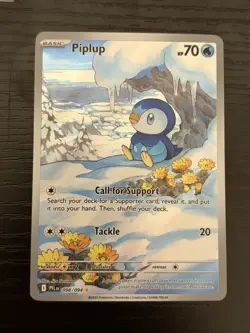 Piplup 098/094 Illustration Rare!! Pokemon Phantasmal Flames!!! - Image 1