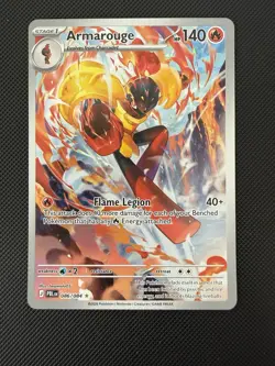 Armarouge 086/084 Illustration Rare IR Pokemon Pitch Black ME05 NM English - Image 1