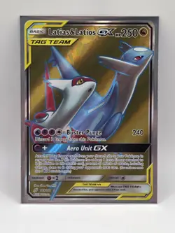 Pokemon Latias & Latios GX Team Up Holo Full Art Ultra Rare Card #169/181 - Image 1