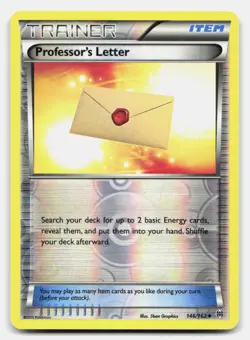 Professor's Letter 146/162 Uncommon BREAKthrough Pokemon Reverse Holo LP - Image 1