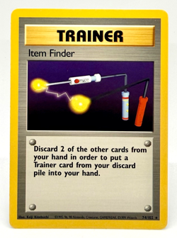 Item Finder 074/102 Base Set Unlimited Rare Trainer - Pokemon TCG - Image 1