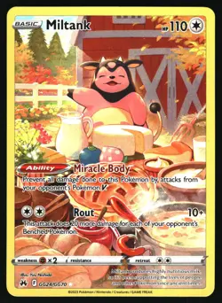 Pokemon Miltank SWSH: Crown Zenith: Galarian Gallery GG24/GG70 NM - Image 1