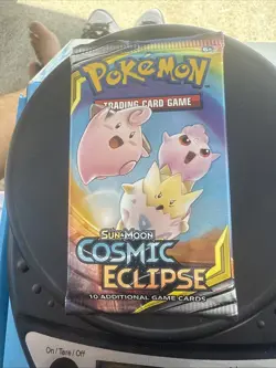1 X Sealed Cosmic Eclipse Booster Pack (Blastoise & Piplup) - Sun & Moon Pokemon - Image 1