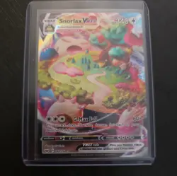 Pokemon TCG Snorlax Vmax Sword & Shield 142/202 Holo Ultra Rare - Image 2