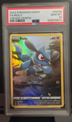 2023 Pokemon Riolu GG26 Full Art PSA 10 - Image 1