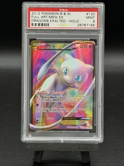 2012 POKEMON MEW EX DRAGONS EXALTED #120 FULL ART ULTRA RARE HOLO - PSA 9 MINT - Image 1