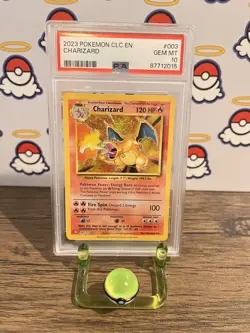 Pokemon TCG Charizard Holo 003/034 English Classic Collection - PSA 10 GEM MT - Image 1