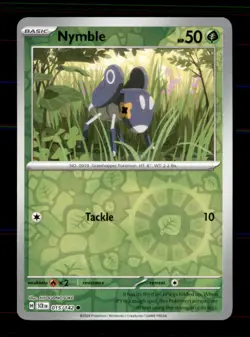 Nymble 15/142 Common Stellar Crown Pokemon Reverse Holo Near Mint - Image 1