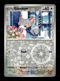 Glameow 116/142 Common Stellar Crown Pokemon Reverse Holo Near Mint - Image 1