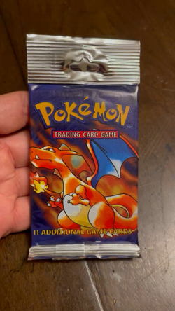 Pokemon Unlimited Base Set Long Crimp Booster Pack - Charizard Art - Image 2