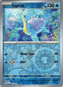 LAPRAS 31/142 STELLAR CROWN REVERSE HOLO POKEMON - Image 1
