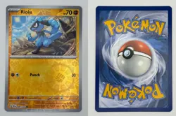 Riolu 81/142 Common Stellar Crown Pokemon Reverse Holo Lightly Played - Image 1