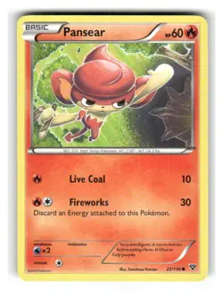 Pansear 22/146 Common XY Pokemon Lightly Played - Image 1