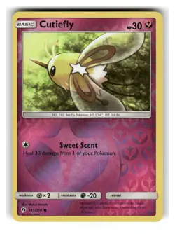 Cutiefly 145/214 Common Lost Thunder Pokemon Reverse Holo Lightly Played - Image 1