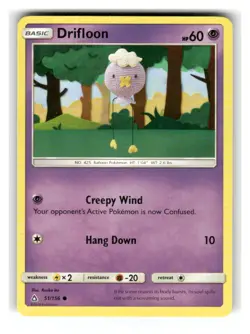 Drifloon 51/156 Common Ultra Prism Pokemon Lightly Played - Image 1