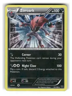 Zoroark 73/146 Cosmo Holo Rare XY Pokemon Moderately Played - Image 1