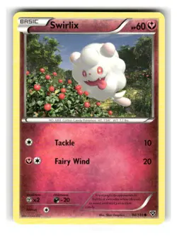 Swirlix 94/146 Common XY Pokemon Lightly Played - Image 1
