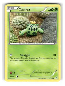 Cacnea 4/162 Common BREAKthrough Pokemon Moderately Played - Image 1