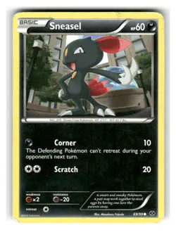 Sneasel 69/99 Common Next Destinies Pokemon Moderately Played - Image 1