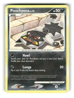 Poochyena 86/127 Common Platinum Pokemon Moderately Played - Image 1
