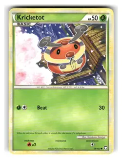 Kricketot 65/102 Common HGSS Triumphant Pokemon Lightly Played - Image 1