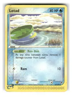Lotad 66/100 Common Sandstorm Pokemon Moderately Played - Image 1