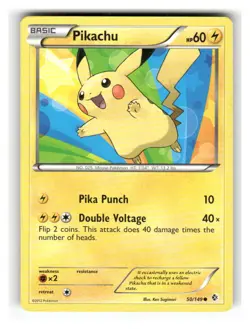 Pikachu 50/149 Common Boundaries Crossed Pokemon Heavily Played - Image 1