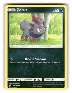 Zorua 90/181 Common Team Up Pokemon Lightly Played - Image 1