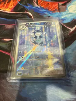 Pokemon TCG Poliwhirl Full Art 176/165 151 Card NM/M Condition English Scarlet - Image 1