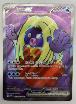 Pokemon TCG Card Jynx ex 191/165 Scarlet & Violet 151 Ultra Rare Full Art - NM - Image 5