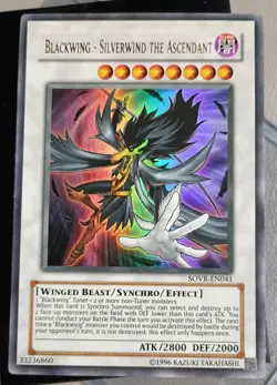 Yu-Gi-Oh Blackwing Silverwind the Ascendant SOVR-EN041 Ultra Rare Unlimited NM - Image 1