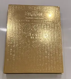 Yugioh Master Collection Volume 1 Gold Empty Display Binder Folder - Image 2
